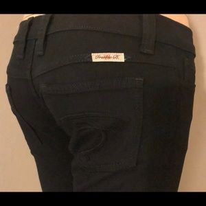 Frankie B straight leg black jean